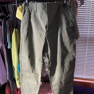 Old Navy high waisted chino pants- olive green